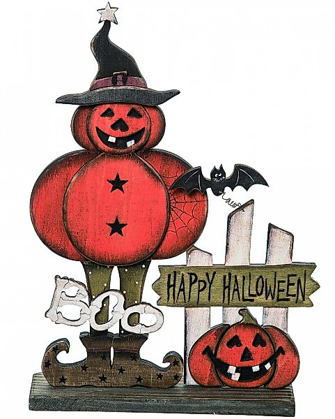 Horror-Shop Dekoobjekt Happy Halloween Kürbisfigur mit günstig online kaufen