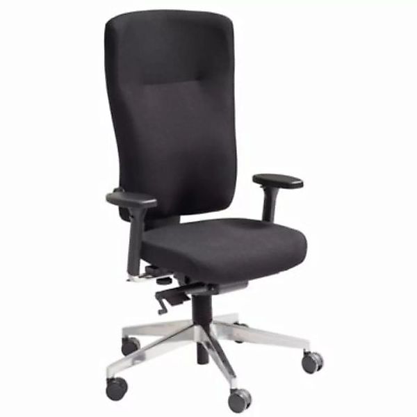 FineBuy Chefsessel 47 x 46 cm Sitzfläche Bezung aus Stoff schwarz günstig online kaufen