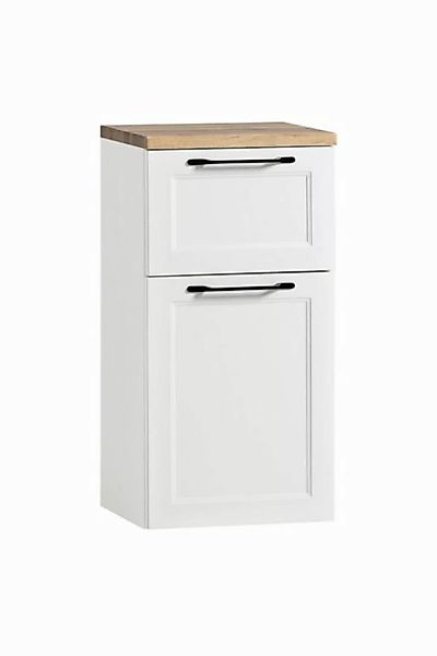 freiraum Unterschrank Lyon in weiß, Wotaneiche, MDF - 40x79x35cm (BxHxT) günstig online kaufen