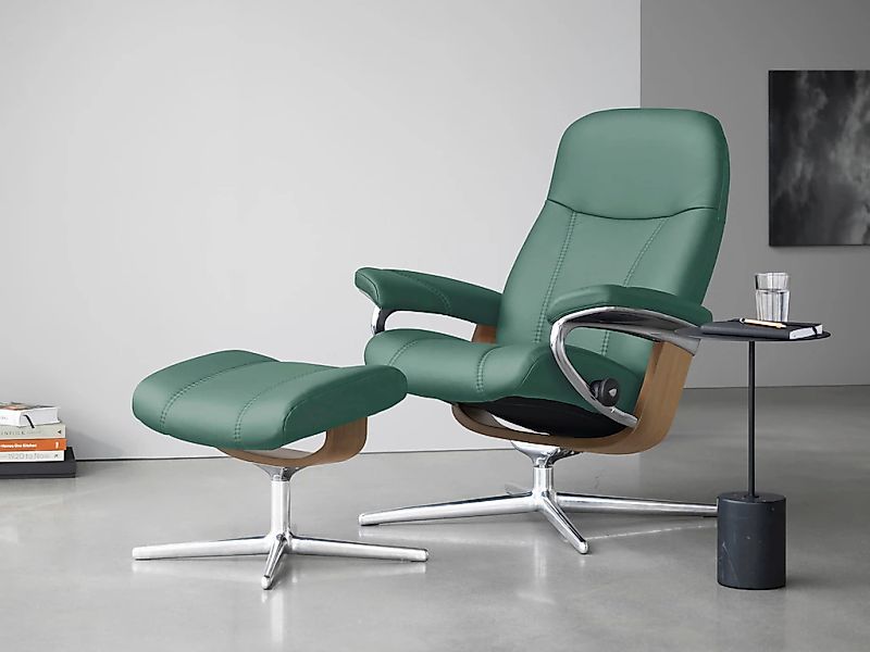 Stressless Relaxsessel "Consul" mit Cross Base, Größe S, M & L, Holzakzent günstig online kaufen