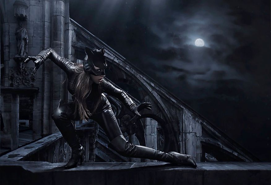 Papermoon Fototapete "CAT WOMAN-SUPERHELDIN II" günstig online kaufen