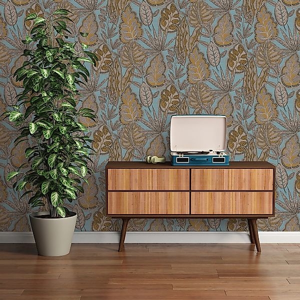 living walls Vliestapete Famous Garden Blätter-Tapete günstig online kaufen