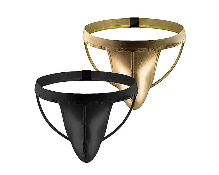 Lau-Fashion Slip-Ouvert Wetlook Slip Boxershorts Transparent String Tanga M günstig online kaufen