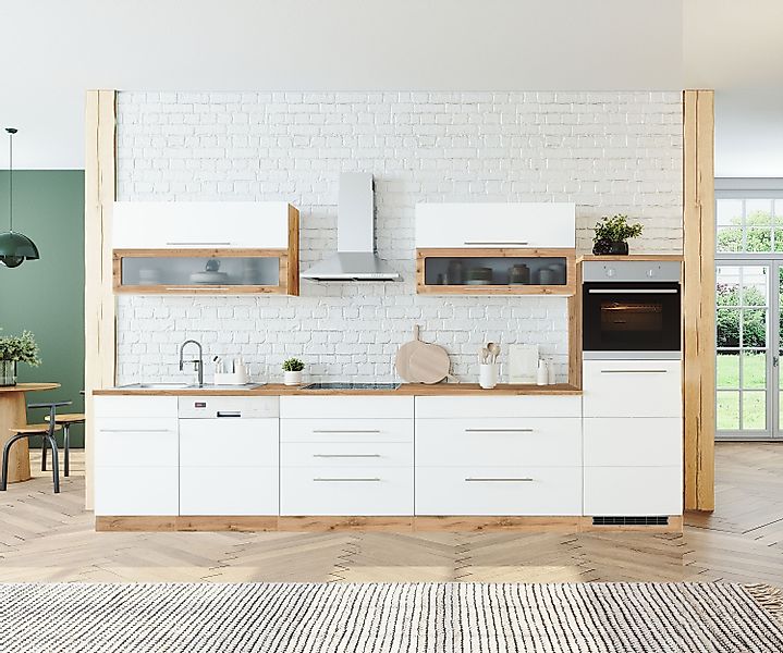 KOCHSTATION Küchenzeile KS-Wien, Breite 350 cm, günstig online kaufen
