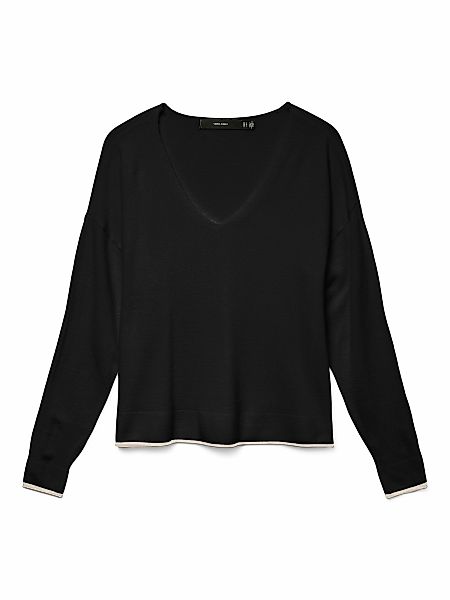 Vero Moda V-Ausschnitt-Pullover "VMBREEZE LS V-NECK PULLOVER GA BOO" günstig online kaufen