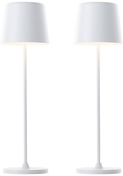 Brilliant LED Tischleuchte Kaami - mobile LED Außen Akku Tischlampe 2er-Set günstig online kaufen