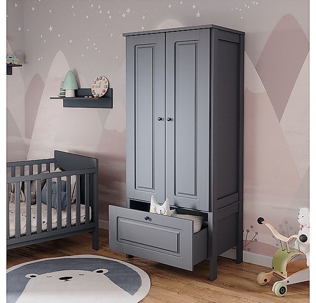 VitaliSpa® Kleiderschrank Ajaton, Grau, 83.3 x 187 cm günstig online kaufen