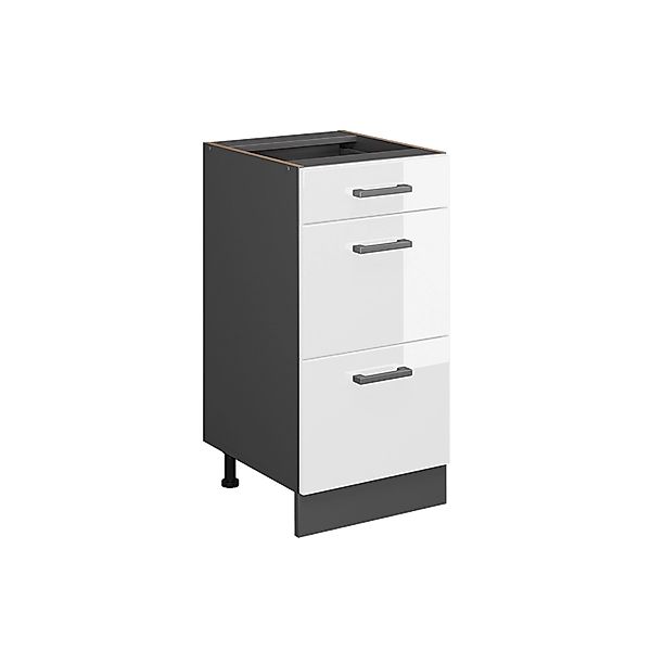 Vicco Unterschrank R-Line Weiß Hochglanz/Anthrazit 40 günstig online kaufen