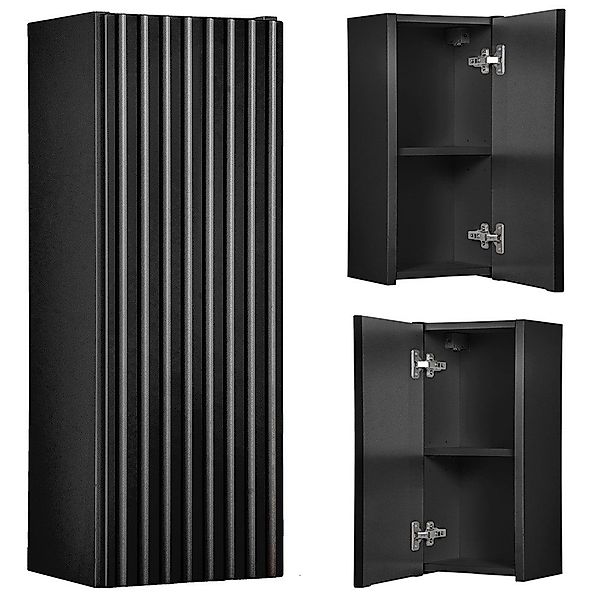 Lomadox Hängeschrank NEWPORT-56-BLACK 20cm Badschrank 1-trg günstig online kaufen