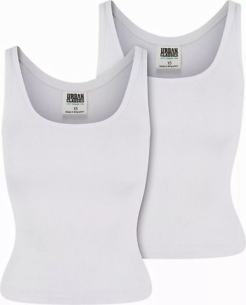 URBAN CLASSICS T-Shirt Ladies Organic Basic Rib Top 2-Pack günstig online kaufen