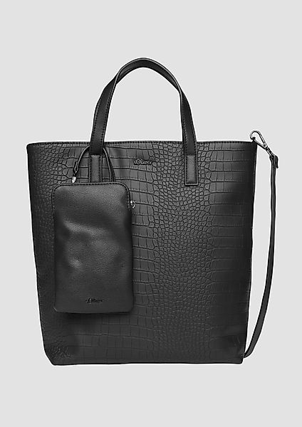 s.Oliver Tragetasche Mittelgroßer Shopper in Krokodilleder-Optik günstig online kaufen