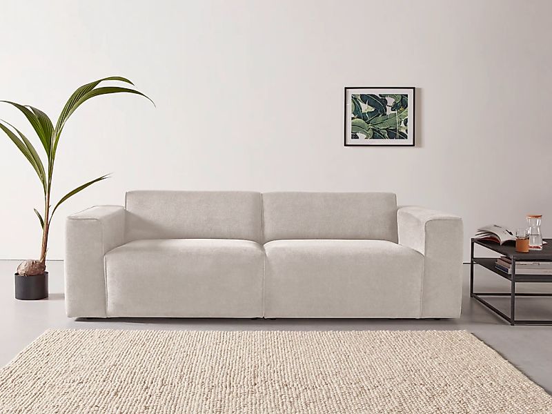 Home affaire 3-Sitzer "Noord mit Kedernaht, Breite 232 cm" Cord, Struktur, günstig online kaufen