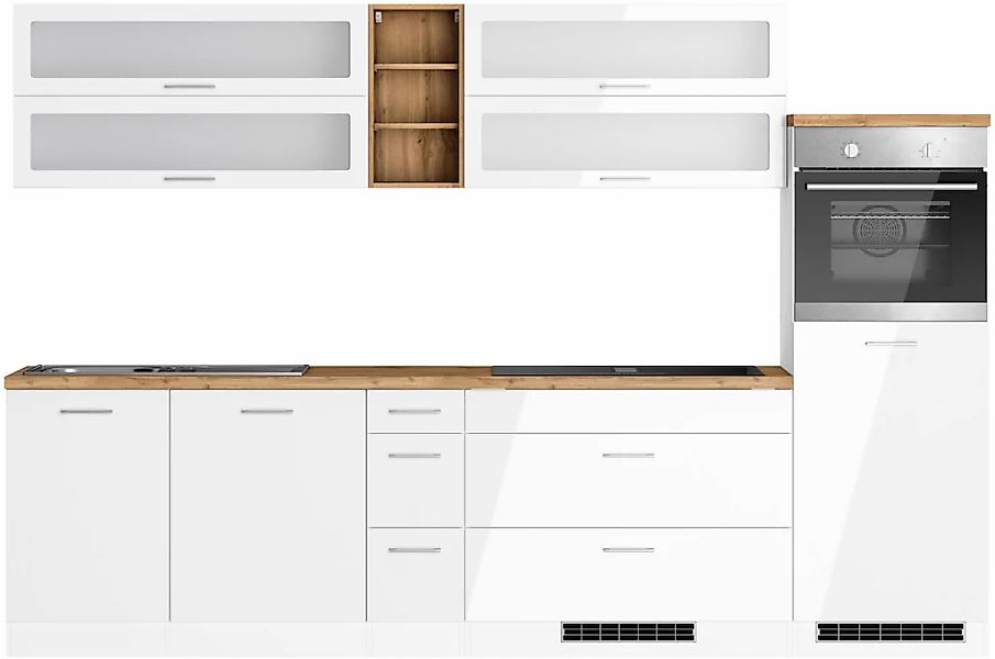 KOCHSTATION Küchenzeile "KS-Milan", Breite 300 cm, wahlweise mit E-Geräten, günstig online kaufen