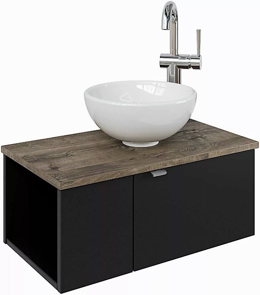 Saphir Waschtisch "Serie 6915 Waschschale mit Unterschrank für Gästebad, Gä günstig online kaufen