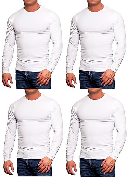 Jack & Jones Langarmshirt (4er-Pack) Basic günstig online kaufen