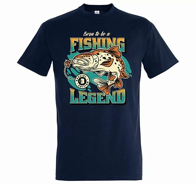 Youth Designz T-Shirt "Born To Be A Fishing Legend" Herren Shirt (gerader A günstig online kaufen