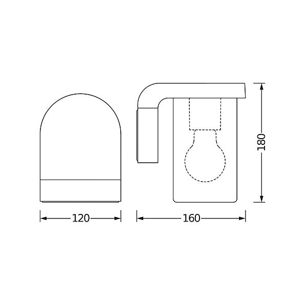 OSRAM Außenwandlampe ENDURA CLASSIC CASCADE, Glas amber IP44 günstig online kaufen