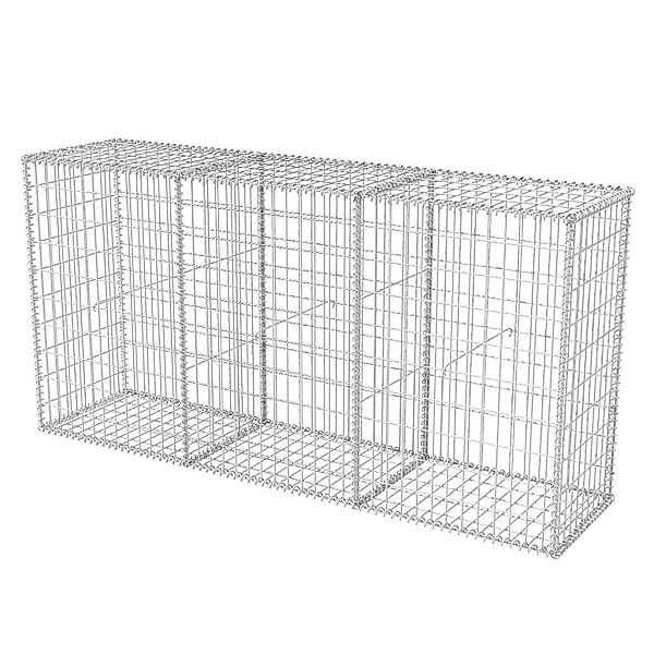 vidaXL Gartenzaun Gabionenkorb Stahl 200×50×100 cm, günstig online kaufen