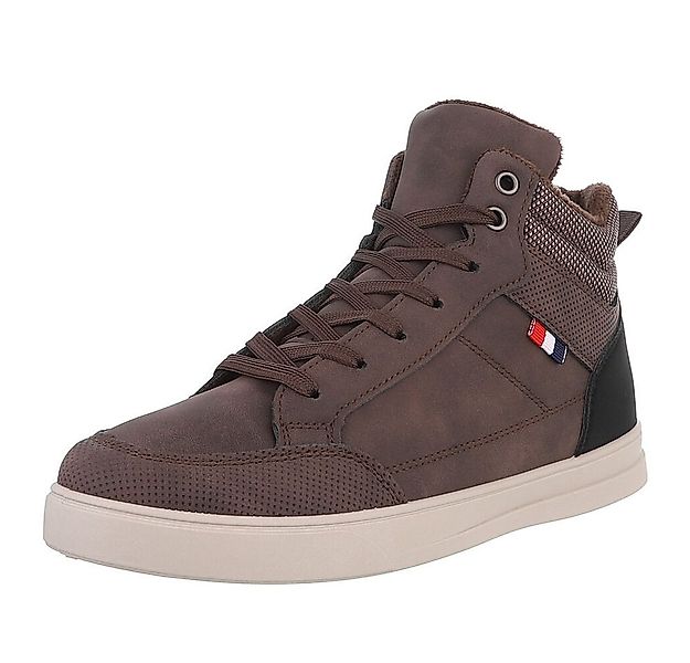 Coolwalk Herren High-Top Freizeit Sneaker (88828891) Flach Sneakers in Brau günstig online kaufen