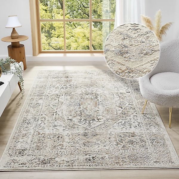 my home Teppich "Kylan, Hoch-Tief-Struktur, dezenter Glanz" rechteckig 9 mm günstig online kaufen