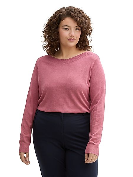 TOM TAILOR PLUS Strickpullover mit U-Boot günstig online kaufen