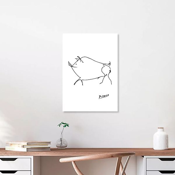 Poster / Leinwandbild - Picasso Schwein günstig online kaufen