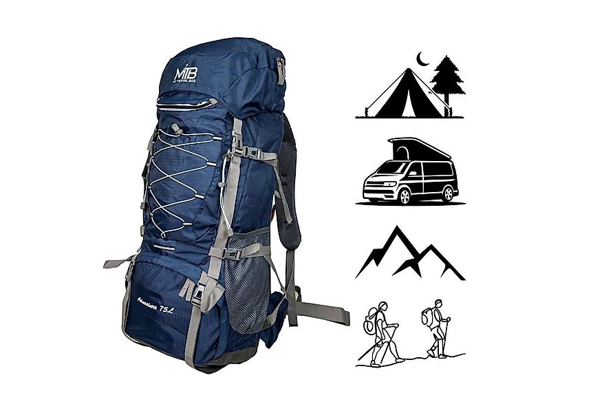 MTB Wanderrucksack 80 Liter Tracking Rucksack Reiserucksack Camping Tasche, günstig online kaufen