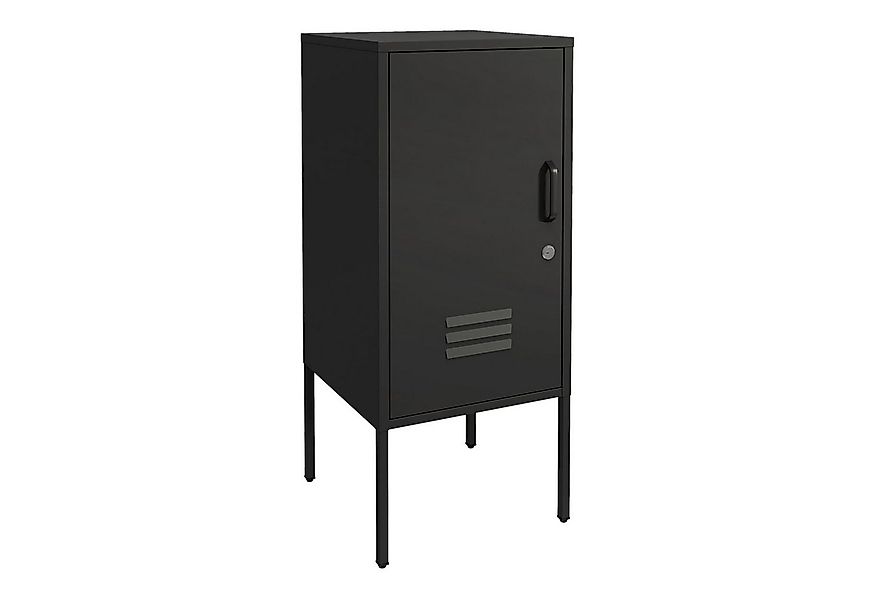 en.casa Nachtschrank »Hausjärvi« mit abschließbarer Tür 82 x 35 x 35 cm Sta günstig online kaufen