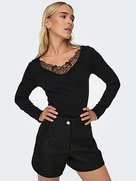 ONLY Langarmshirt ONLKIRA L/S NEW LACE TOP JRS günstig online kaufen