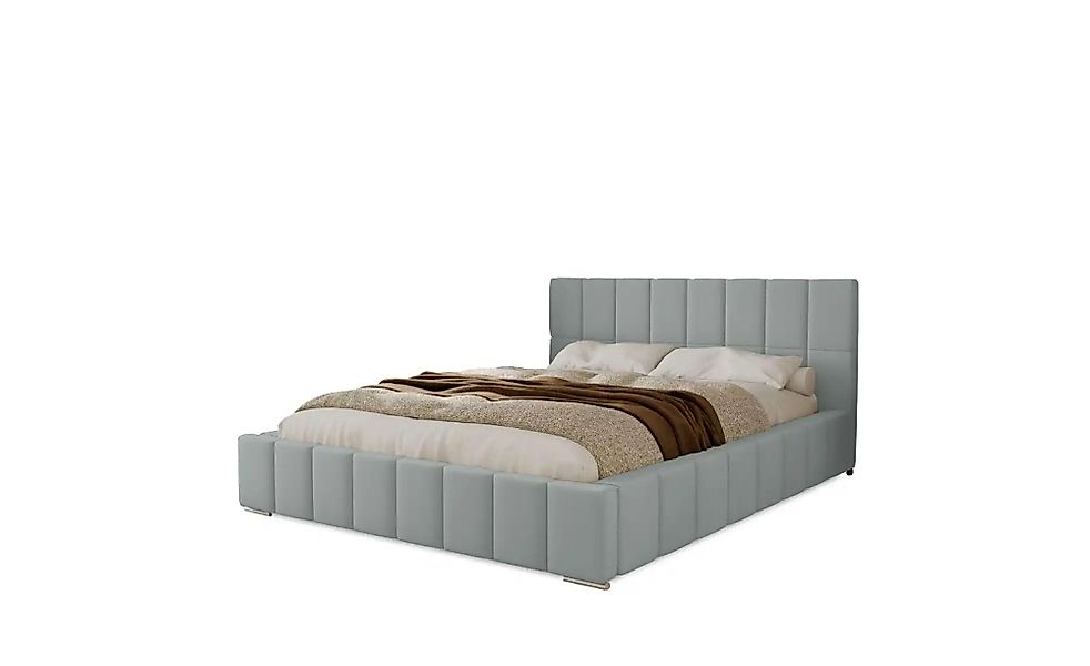 Polsterbett mit Stauraum  Ayr ¦ grau ¦ Maße (cm): H: 100 Betten > Polsterbe günstig online kaufen