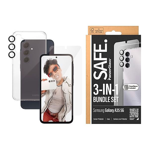 SAFE by PanzerGlass Displayschutzglas »3-in-1 Bundle Set Screen Protector, günstig online kaufen