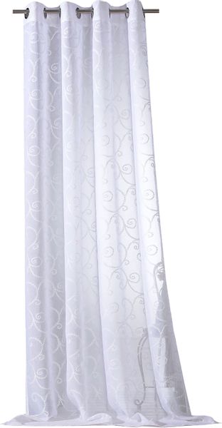 Weckbrodt Vorhang "Romance" Ösen 1 Stk. tlg. echte Stickerei, halbtranspare günstig online kaufen