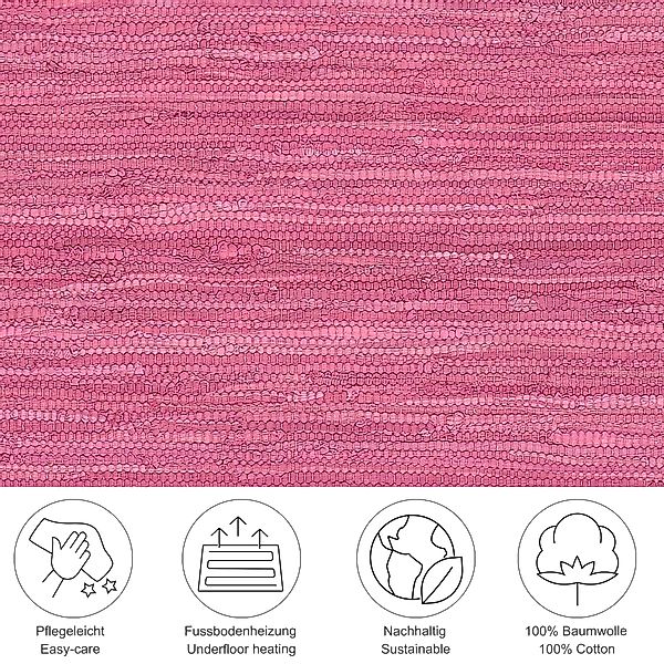 THEKO Läufer Happy Cotton Fleckerl, rechteckig, günstig online kaufen