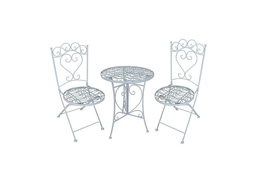 HTI-Living Küchentisch Essgruppe 3-teilig Curly Creme (Set, 3-St., 1x Tisch günstig online kaufen