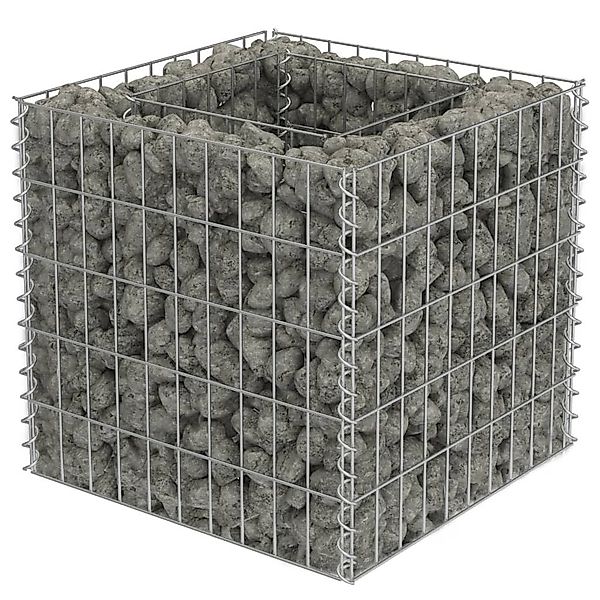 vidaXL Hochbeet, Gabionen-Hochbeet Verzinkter Stahl 50×50×50 günstig online kaufen