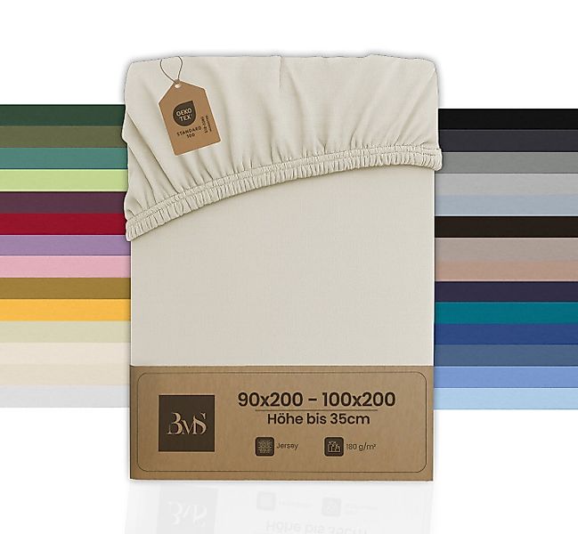 BETTWAESCHE-MIT-STIL Spannbettlaken Jersey Spannbettlaken, Matratzenhöhe bi günstig online kaufen