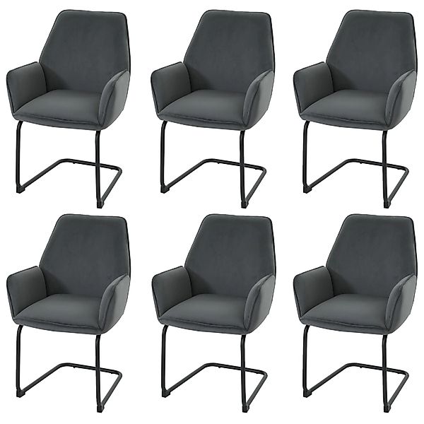 MCW Freischwinger G67 6er-Set Dunkelgrau günstig online kaufen