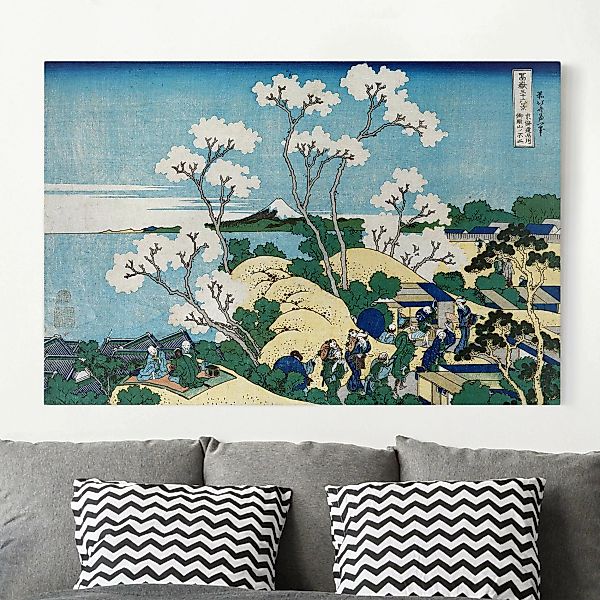 Leinwandbild Kunstdruck - Querformat Katsushika Hokusai - Der Fuji von Gote günstig online kaufen