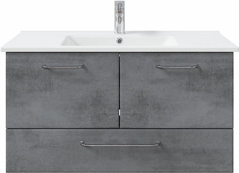 Saphir Badmöbel-Set »Quickset 945 Keramik-Waschtisch mit Unterschrank, 100 günstig online kaufen