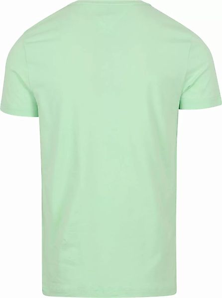 Tommy Hilfiger T-Shirt mit Logo Hellgrün - Größe L günstig online kaufen