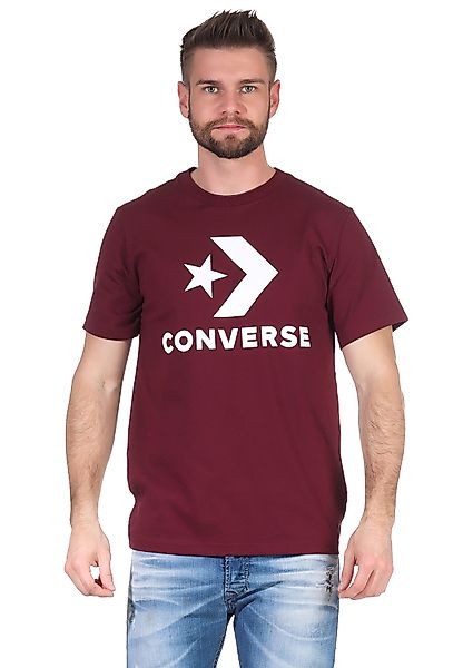 Converse T-Shirt Herren STAR CHEVRON TEE BURGUNDY 10018568 613 Bordeaux günstig online kaufen