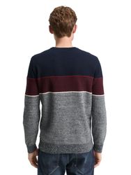 TOM TAILOR Rundhalspullover mit Colorblock günstig online kaufen