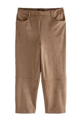 Next Lederimitathose Hose mit Barrel-Bein aus günstig online kaufen