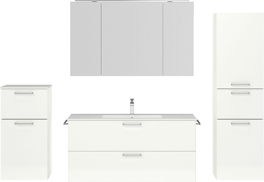nobilia Badmöbel-Set "Tolvina" vormontiert, mit Soft-Close, 4 Stk. tlg. günstig online kaufen