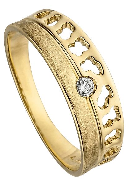 JOBO Goldring "Ring mit Diamant 0,05 ct.", 585 Gold günstig online kaufen