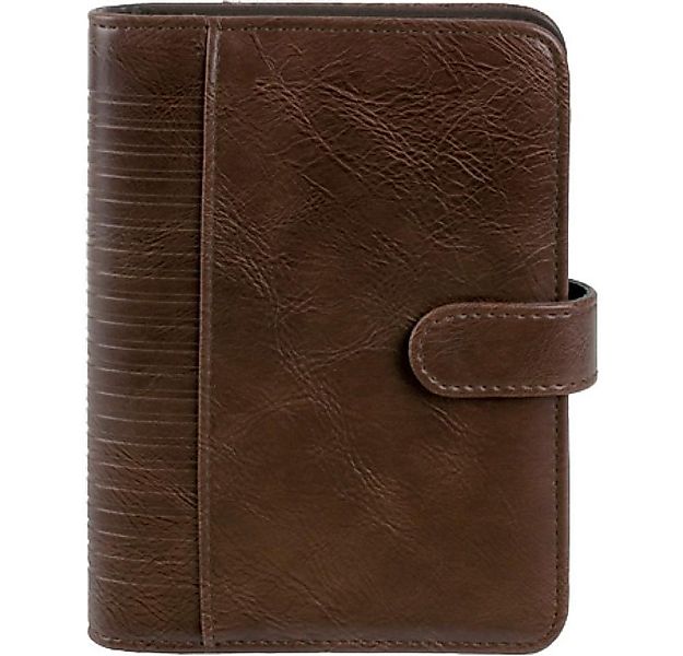 BIND Ringbuchmappe bind® 16601 Zeitplaner - A6, Nappalederimitat, braun günstig online kaufen