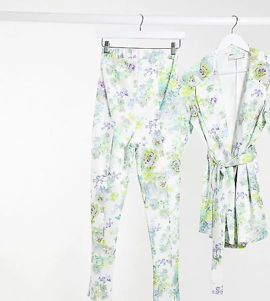 ASOS DESIGN Maternity – Jersey-Anzughose mit Überbauchbund und schmalem Bei günstig online kaufen