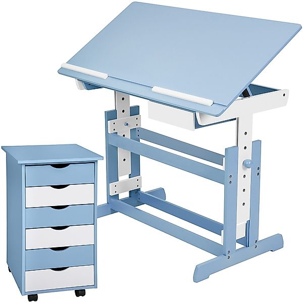 tectake Kinderschreibtisch Schreibtisch (1-St., 2 tlg), günstig online kaufen