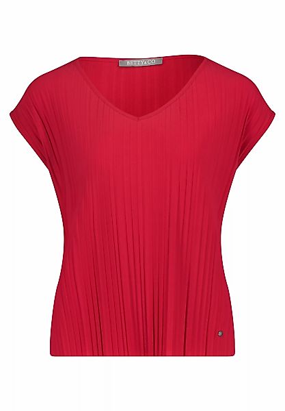 Betty&Co T-Shirt Betty & Co Casual-Shirt mit Plissee (1-tlg) Plissee günstig online kaufen