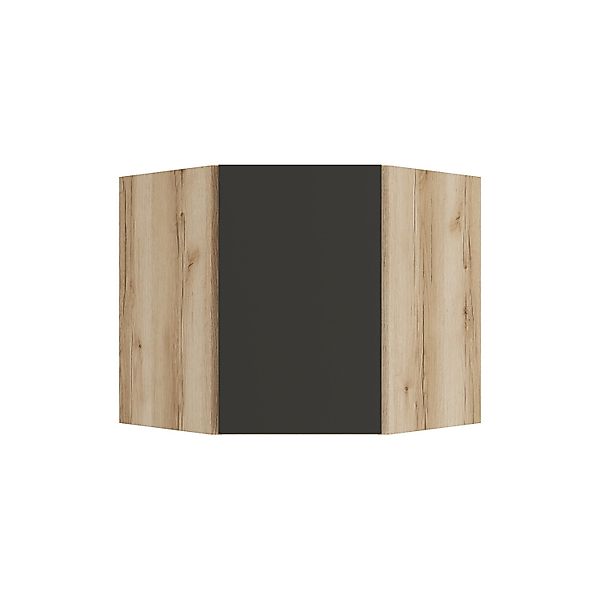 Optifit Küchen-Eckoberschrank 60 x 57,6 x 34,6 cm Noah420 Anthrazit Wildeic günstig online kaufen
